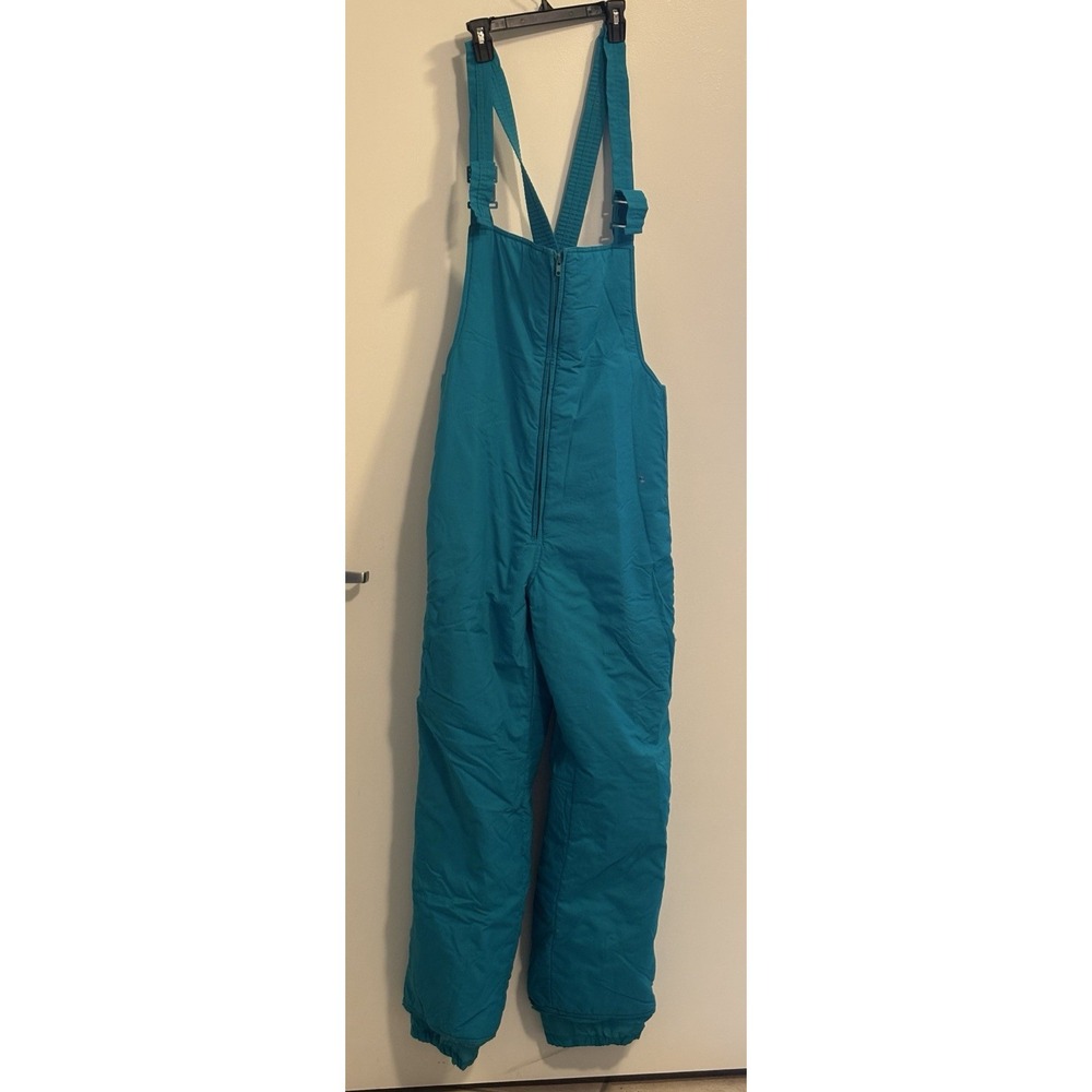 Pacific Trail snow/ski Bibs Women's XL Blue Insulated Suspenders Zip